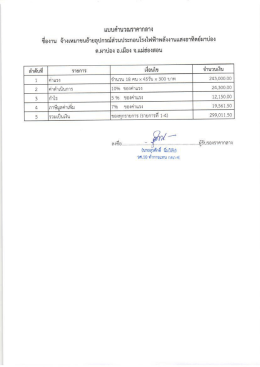 Page 1 แบบคำนวณราคากลาง ชื่องาน จ้างเหมาขนย้ายอุปกรณ์ส่วนประกอบ