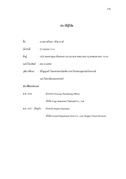 ประวัติผู้วิจัย