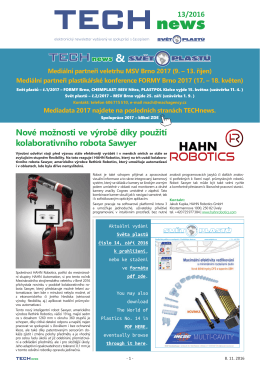 TECHnews - Svět plastů