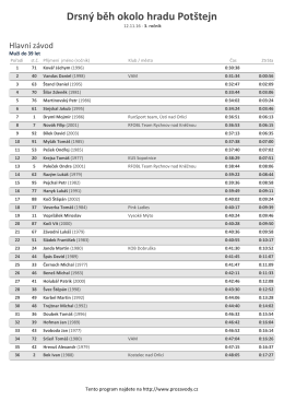 Drsn&yacute; běh okolo hradu Pot&scaron;tejn