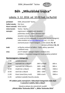 Běh „Mikulášské trojice“