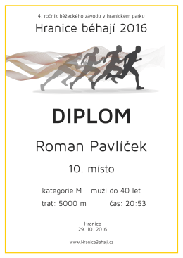 diplom - Hranice běhají