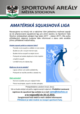 amatérská squashová liga