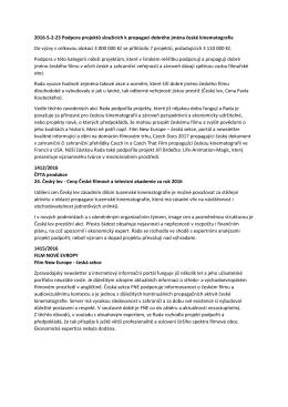 Hodnocení - Státní fond kinematografie