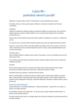 Cubot R8 &ndash; podrobn&yacute; n&aacute;vod k použit&iacute;