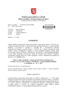Státní pozemkový úřad - Ministerstvo zemědělství