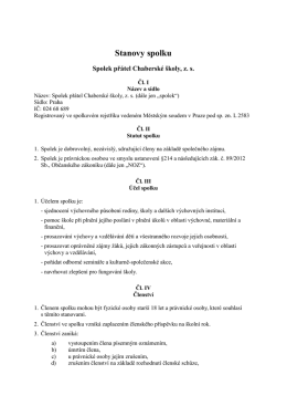 Stanovy spolku