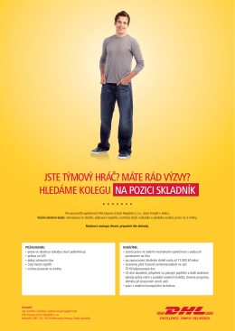 jste t&yacute;mov&yacute; hr&aacute;č? m&aacute;te r&aacute;d v&yacute;zvy? hled&aacute;me kolegu na