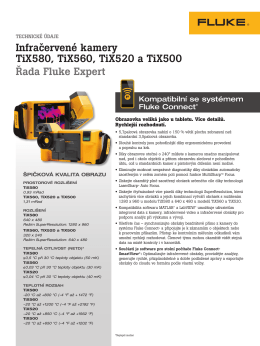TiX580, TiX560, TiX520 and TiX500 Infrared Cameras: The Fluke