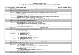 Program konference ke stažen&iacute; v pdf.