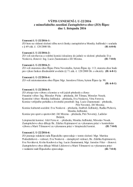 22. zased&aacute;n&iacute; ZO Ř&iacute;pec