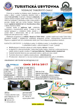 Turistická ubytovna Cakle