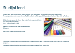 Studijn&iacute; fond