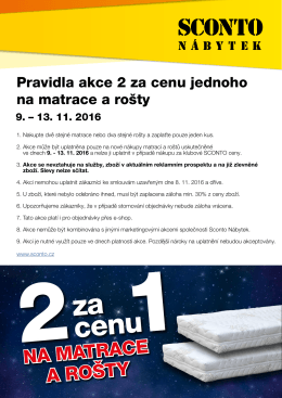 za cenu za cenu - Sconto N&aacute;bytek