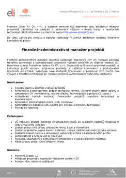 Eli Beamlines - Dolní Břežany