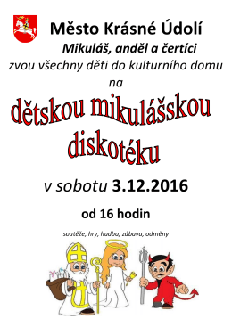 Město Krásné Údolí v sobotu 3.12.2016