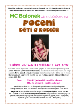focení - MC Balónek