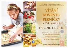 Vítání adventu perníčky v Zahradě Lisý 18.