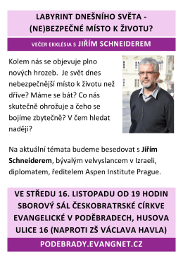 labyrint dnešního světa - (ne)bezpečné místo k životu?