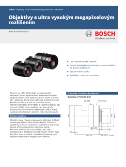 Objektivy s ultra vysokým megapixelovým rozlišením