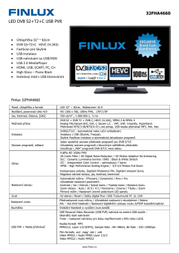 32FHA4660 LED DVB S2+T2+C USB PVR