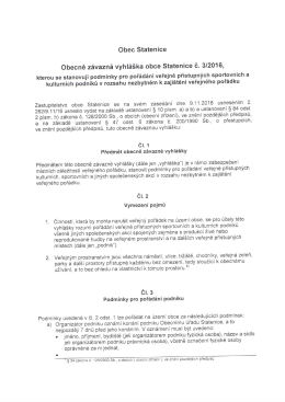 Obecně z&aacute;vazn&aacute; vyhl&aacute;&scaron;ka obce Statenice č. 3