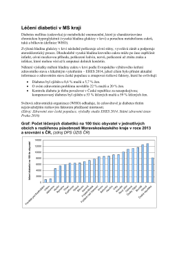 Léčení diabetici v MS kraji