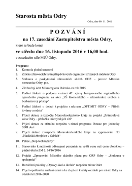 Starosta města Oder