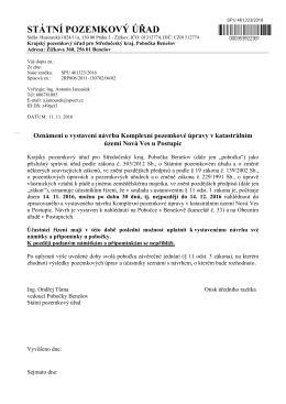 ST&Aacute;TN&Iacute; POZEMKOV&Yacute; &Uacute;ŘAD