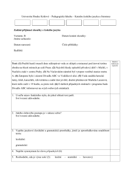 Univerzita Hradec Králové – Pedagogická fakulta
