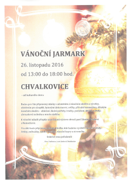 Vánoční jarmark 2016