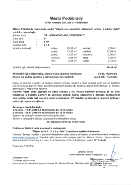 Poděbrady, Dr. Horákové 46/II, byt č. 11