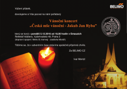 Vánoční koncert “Česká mše vánoční - Jakub Jan Ryba”