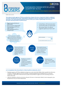 datab&aacute;ze chemick&yacute;ch l&aacute;tek agentury echa