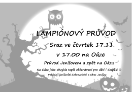 lampiónový průvod