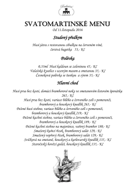 Svatomart - Radničn&iacute; restaurace