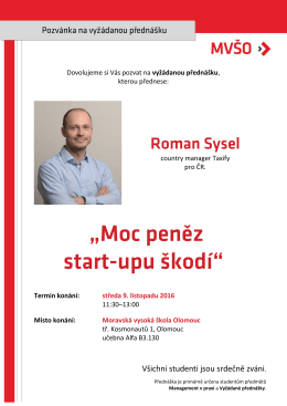 stáhnout - Moravská vysoká škola Olomouc