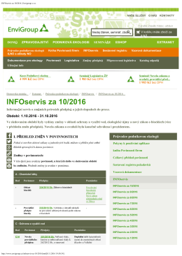 INFOservis za 10/2016