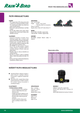 filtr s regulac&iacute; tlaku ko&scaron;ov&yacute; filtr s regulac&iacute; tlaku