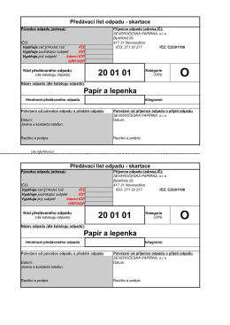 PDF dokument - SEVEROČESK&Aacute; PAP&Iacute;RNA, sro