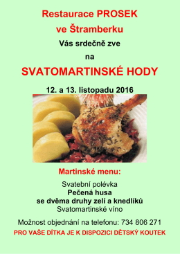 Svatomartinsk&eacute; hody