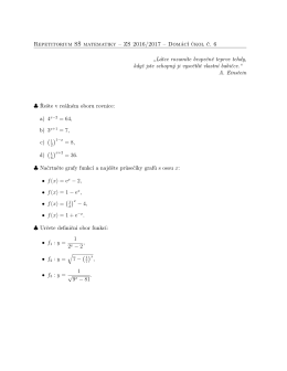 Repetitorium SŠ matematiky – ZS 2016/2017 – Domácí úkol č. 6