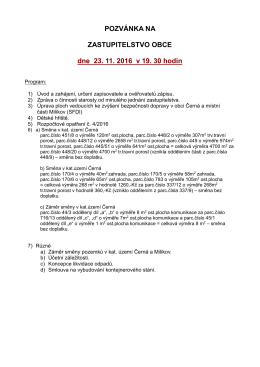 pozvánka na - Obec Černá