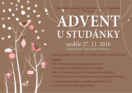 neděle 27. 11. 2016