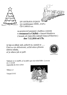 Page 1 DvosTRAVA sviNov > zve zaměstnance SŽDC, ZAP a CD