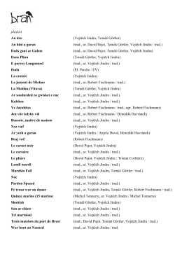 Playlist pro OSA 2017