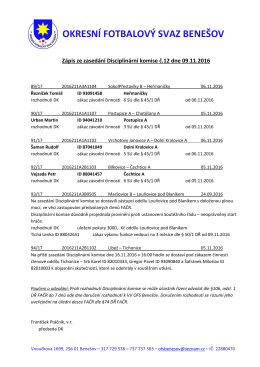 okresní fotbalový svaz benešov