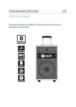 Uživatelsk&aacute; př&iacute;ručka CZ