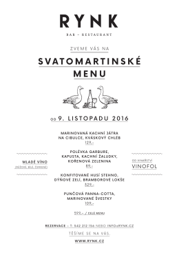 svatomartinské menu