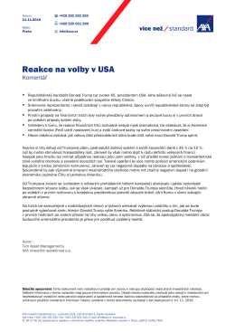 Reakce na volby v USA